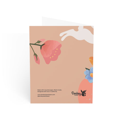 Floral 'Hop In, Loser' Greeting Card — Easter / Holiday Greeting Card - Illustrated, Funny,. Snarky, Modern