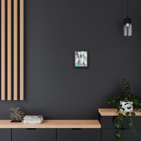 Abstractica 4 - Modern Framed Poster Art - Abstract Geometric Statue Design