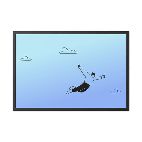 Falling for you - Dreamy Freedom Framed Poster - Inspirational Art for Home Decor