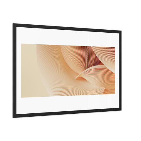 Creese - Elegant Framed Poster - Minimalist Wave Art for Home Decor