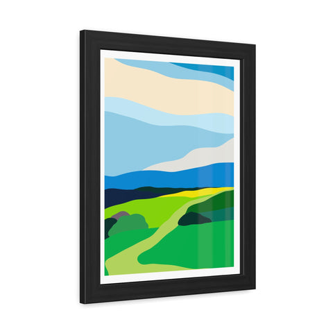 Scapes 2 - Vibrant Landscape Framed Poster - Modern Wall Art for Home Décor