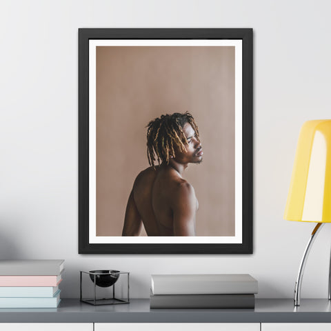 Male Portrait 3 - Elegant Framed Poster - Artistic Male Portrait for Modern Home Decor