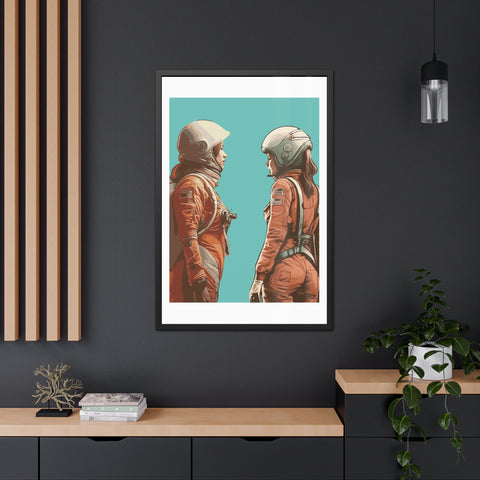 Astrum 4 - Astro Team Framed Poster - Inspirational Space Art for Home Decor