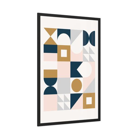 Crown 2 - Geometric Framed Poster Art for Modern Decor | Abstract Wall Art | Stylish Home Accent