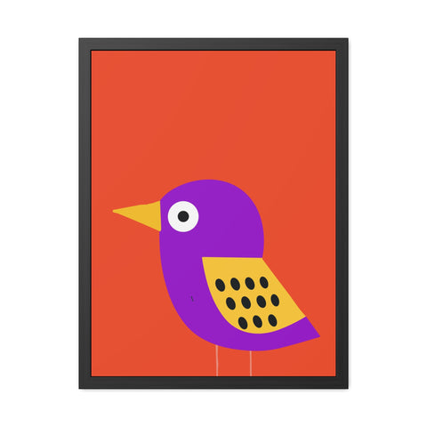 Childrana 6 - Colorful Bird Framed Poster - Vibrant Wall Art for Kids' Rooms