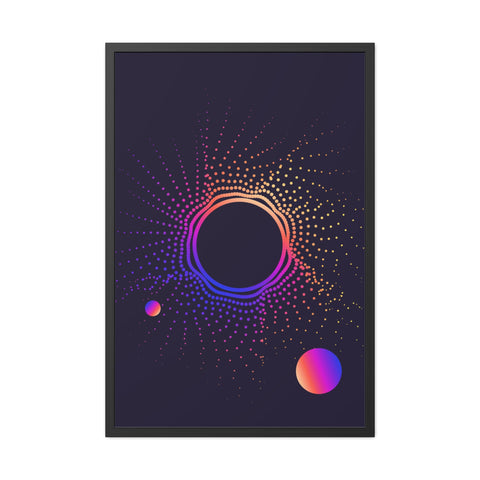 Sound Nova 1 - Cosmic Vibe Framed Poster - Celestial Art for Home Decor