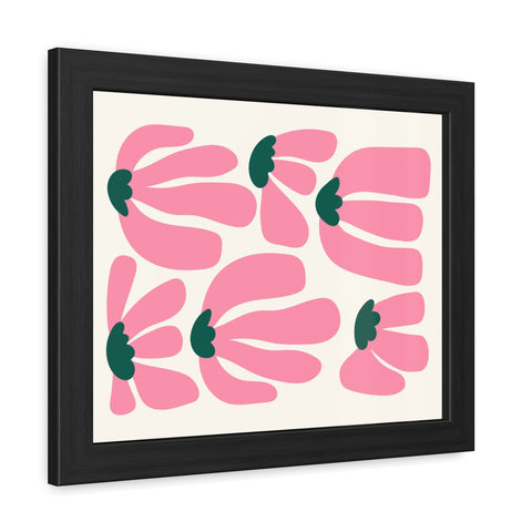Mer 2 - Floral Framed Poster - Modern Art for Home Décor
