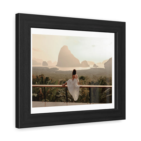 The View - Serene Landscape Framed Poster - Tranquil Nature Wall Art for Home Décor