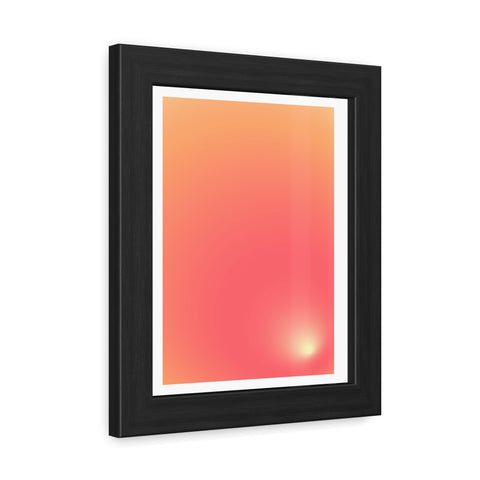 Sunrise 2 - Gradient Framed Poster - Modern Wall Art for Home Decor