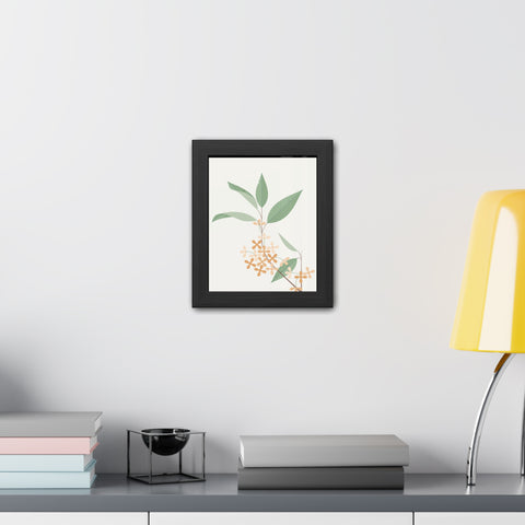 Botanical Gradual 2 - Framed Poster - Elegant Floral Wall Art