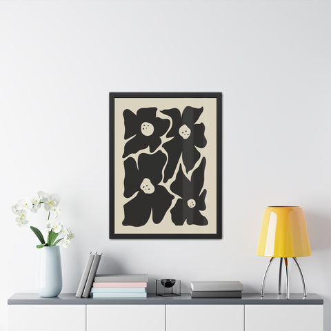 Boho Floral 1 - Framed Poster - Modern Wall Art for Home Decor