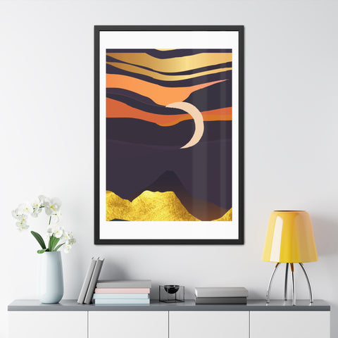 South 4 - Serene Sunset Framed Poster – Modern Wall Art for Home Decor