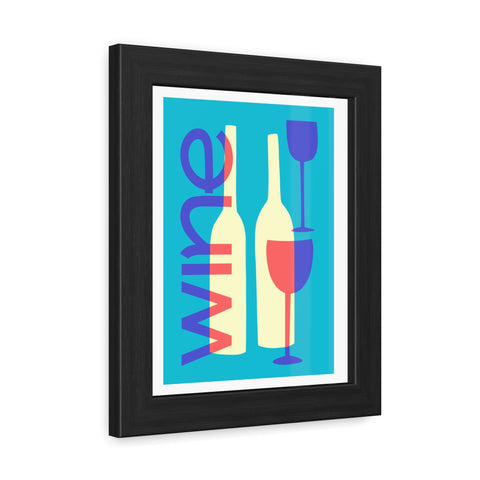 Wine Country 7 - Modern Wine Framed Poster - Colorful Wall Art for Wine Lovers