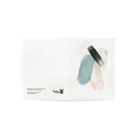 Brushstrokes - Greeting Card — Any Ocassion Greeting Card - Illustrated, Beautiful, Modern