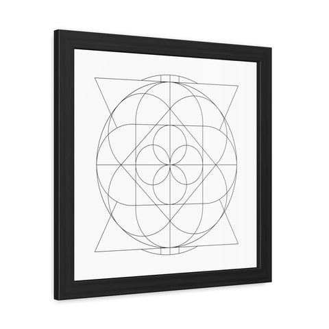 Stark 2 - Minimalist Geometric Framed Poster - Modern Wall Art for Home Decor