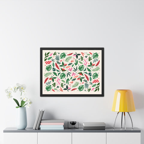 Almost that time of the year - Vibrant Floral Framed Poster | Botanical Wall Art for Home Decor