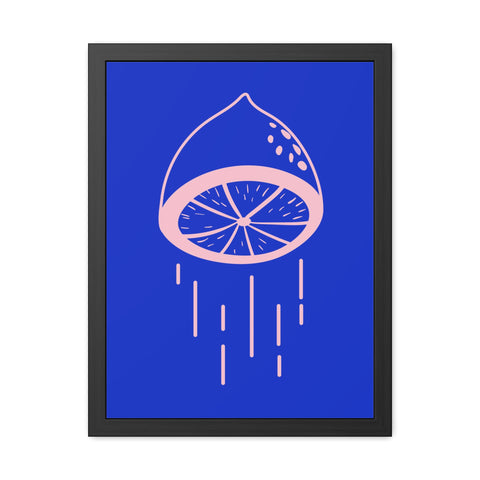 When life gives you lemons 4 - Lemon Drip Framed Poster | Vibrant Wall Art for Home Decor