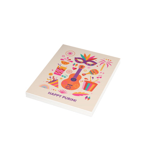 Purim Celebration Greeting Card — Holiday Greeting Card - Illustrated, Modern