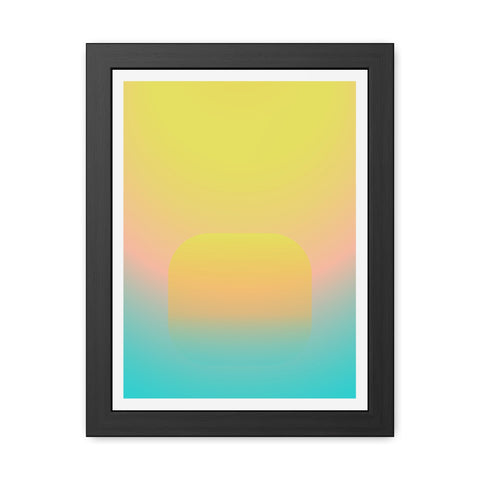 Sunrise 1 - Abstract Gradient Framed Posters - Modern Wall Art for Home Decor