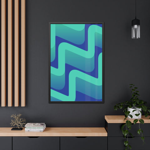 Abstractica 3 - Abstract Waves Framed Poster | Modern Home Decor | Vibrant Wall Art