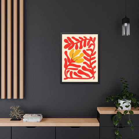 Italian Kitch 7 - Vibrant Floral Framed Poster – Modern Wall Art for Home Decor