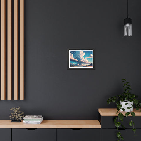 Cloudscape - Serene Landscape Framed Poster - Ideal for Home Decor & Gifting