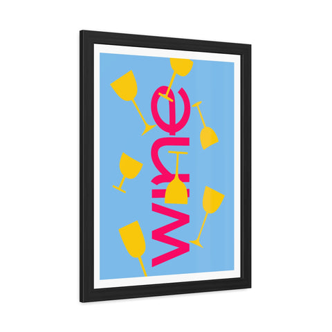 Sonoma 3 - Wine Themed Framed Poster - Fun Wall Art for Home Bar & Celebration Decor