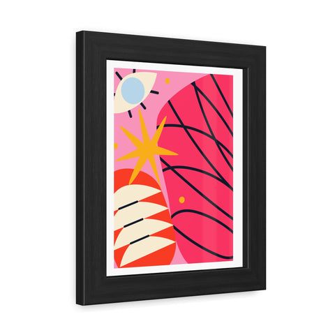 Kurian 2 - Vibrant Abstract Framed Poster - Modern Wall Art Decor