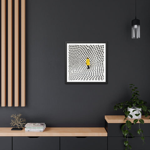 Dotted 1 - Modern Polka Dot Framed Poster - Minimalist Wall Art for Home Decor
