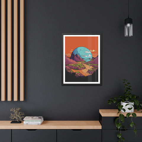 Astrum 3 - Vibrant Framed Poster – Scenic Landscape Art for Home Décor