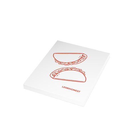 Taco Greeting Card — Funny Lesbiohest Greeting Card - Illustrated, Funny, Snarky, any occasion