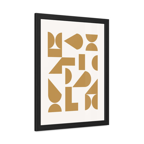 Crown 4 - Modern Geometric Framed Poster - Minimalist Art for Home Decor