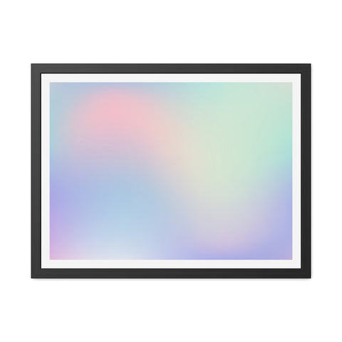 Haze - Pastel Gradient Framed Poster for Modern Decor