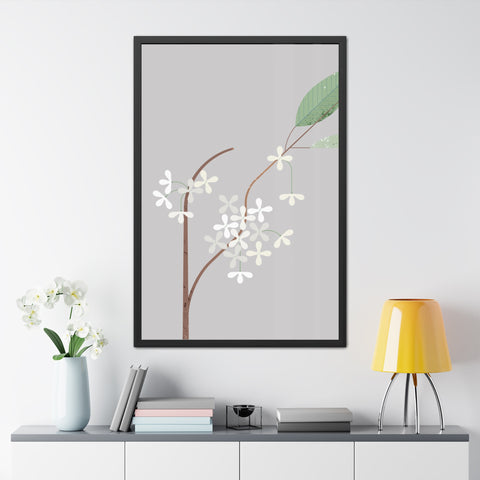 Botanical Gradual 3 - Floral Framed Poster - Elegant Wall Art for Home Decor
