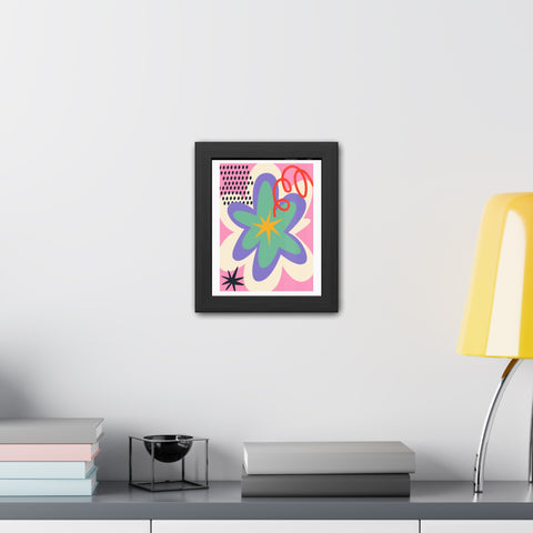 Kurian 6 - Vibrant Floral Framed Poster - Colorful Wall Art for Home Decor