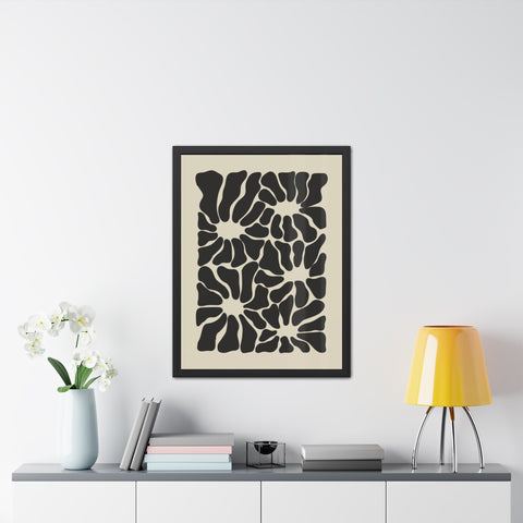 Boho Floral 2 - Abstract Wall Art Framed Posters - Modern Home Decor