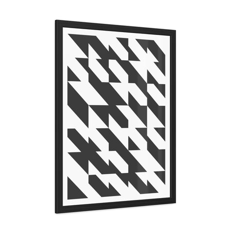 Gridline 1 - Modern Geometric Framed Poster - Monochrome Wall Art for Home Décor