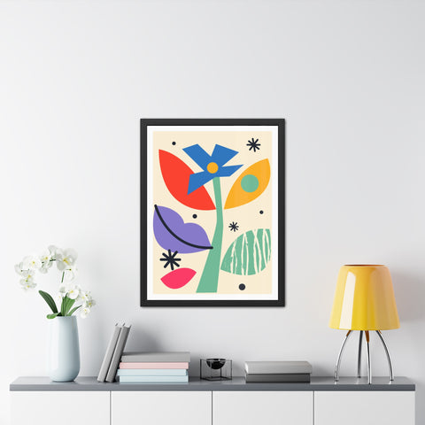 Kurian 11 - Vibrant Floral Framed Poster - Modern Wall Art for Home Décor