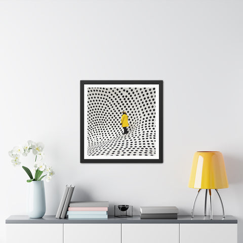 Dotted 1 - Modern Polka Dot Framed Poster - Minimalist Wall Art for Home Decor