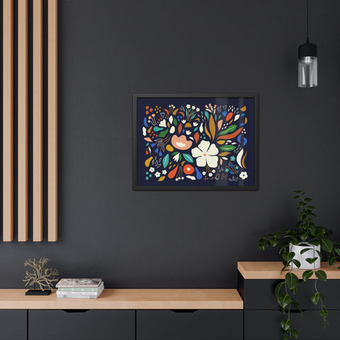 The Flowering 1 - Blooming Floral Framed Poster - Vibrant Home Decor for Nature Lovers