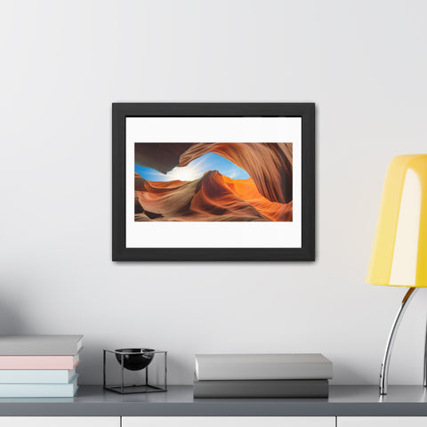 Rock Formation 2 - Desert Landscape Framed Poster - Stunning Canyon Art Decor for Home