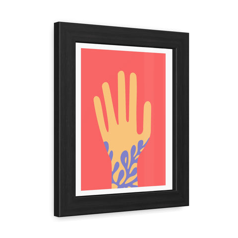Stratica 2 - Vibrant Hand Art Framed Poster - Modern Decor for Home & Office