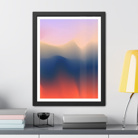 Spiritual 4 - Serene Abstract Framed Poster - Modern Wall Art for Calm Spaces