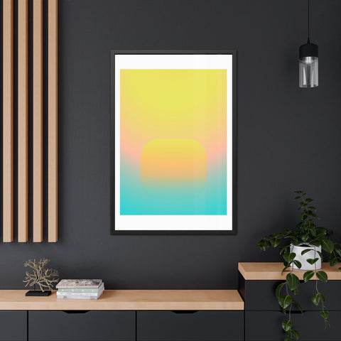 Sunrise 1 - Abstract Gradient Framed Posters - Modern Wall Art for Home Decor