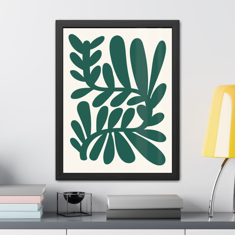 Natural Formation 14 -Botanical Framed Poster - Modern Leaf Wall Art Decor for Home & Office