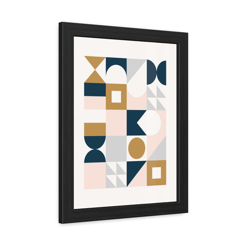 Crown 2 - Geometric Framed Poster Art for Modern Decor | Abstract Wall Art | Stylish Home Accent