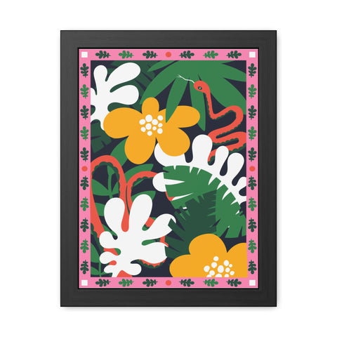 Amazon 3 - Tropical Botanical Framed Poster - Vibrant Jungle Art for Home Decor