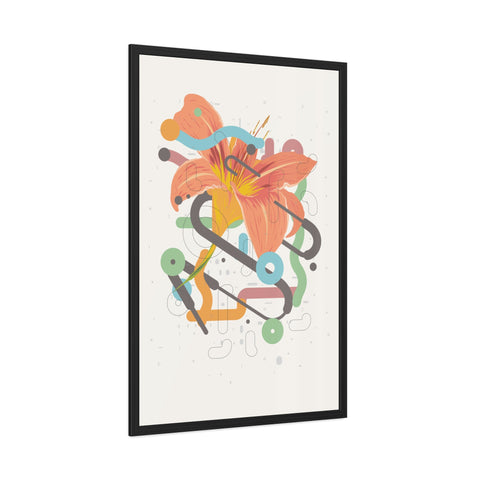 Lavish 4 - Vibrant Floral Art Framed Poster - Modern Home Decor