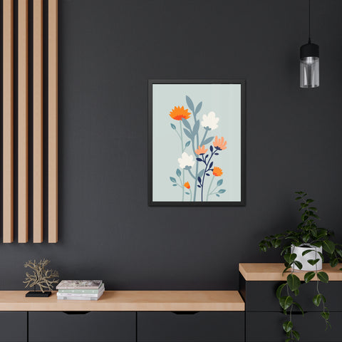 Floral Growth 1 - Framed Poster - Aesthetic Wall Art for Home Decor