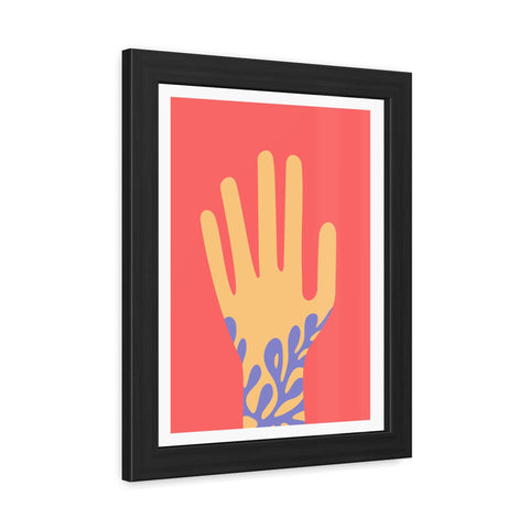 Stratica 2 - Vibrant Hand Art Framed Poster - Modern Decor for Home & Office